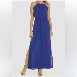 Adrianna Papell Royal Blue Dress size 8 long maxi dress